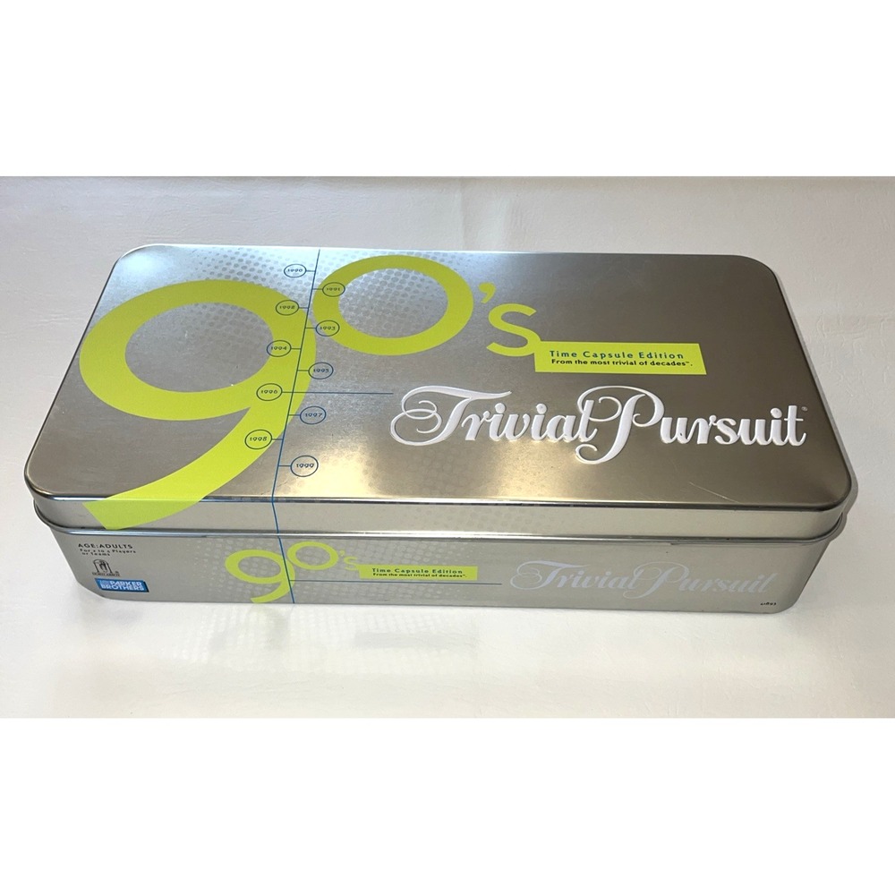 PARKER BROTHER 90S TIME CAPSULE EDITION TRIVIAL PURSUIT BOARD GAME COMPLETE 2004